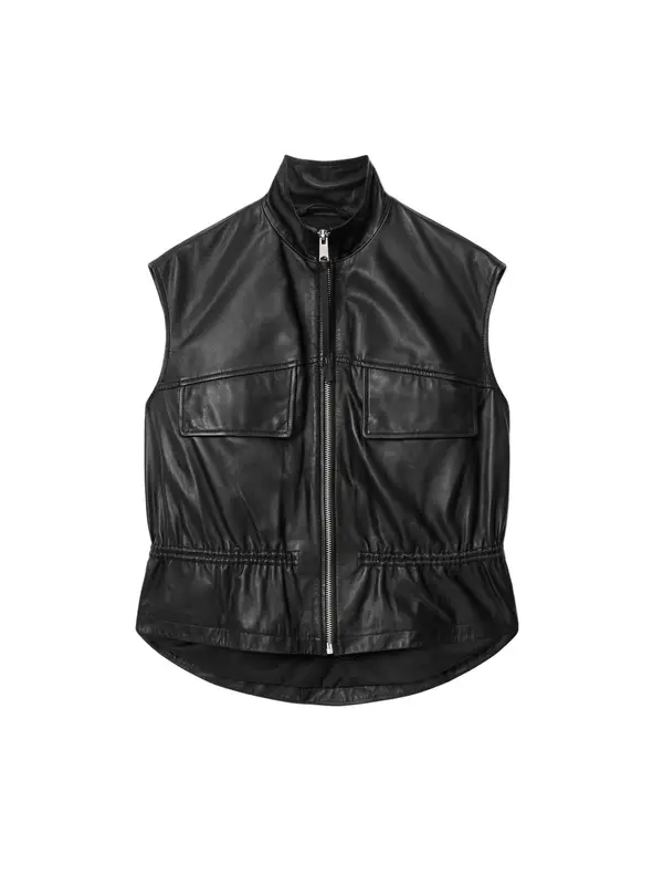 AllSaints AllSaints Prsluk 'FLOR'  crna