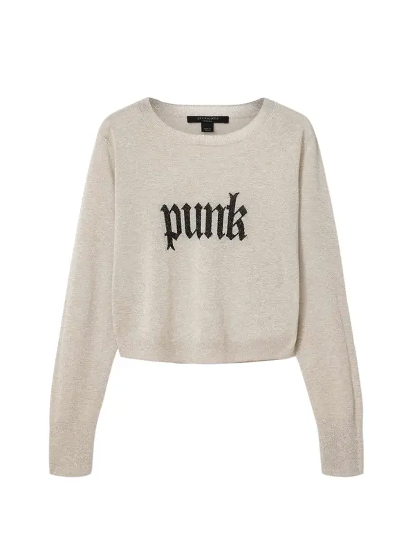 AllSaints AllSaints Pulover 'DEETZ'  crna / vuneno bijela