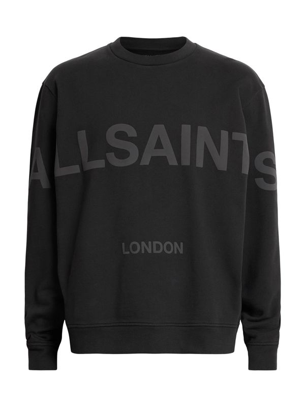 AllSaints AllSaints Sweater majica 'BIGGY'  tamo siva / crna