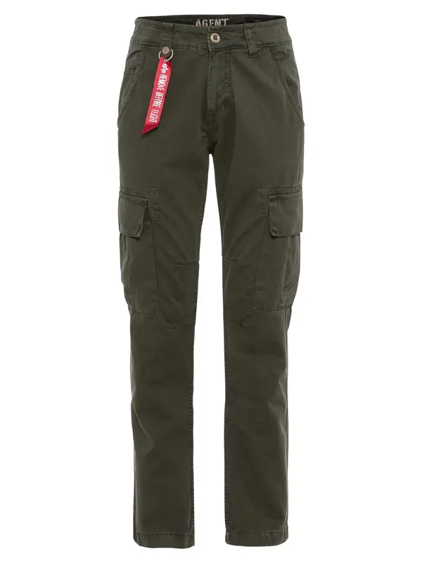 Alpha Industries ALPHA INDUSTRIES Cargo hlače 'Agent'  kaki / crvena / bijela
