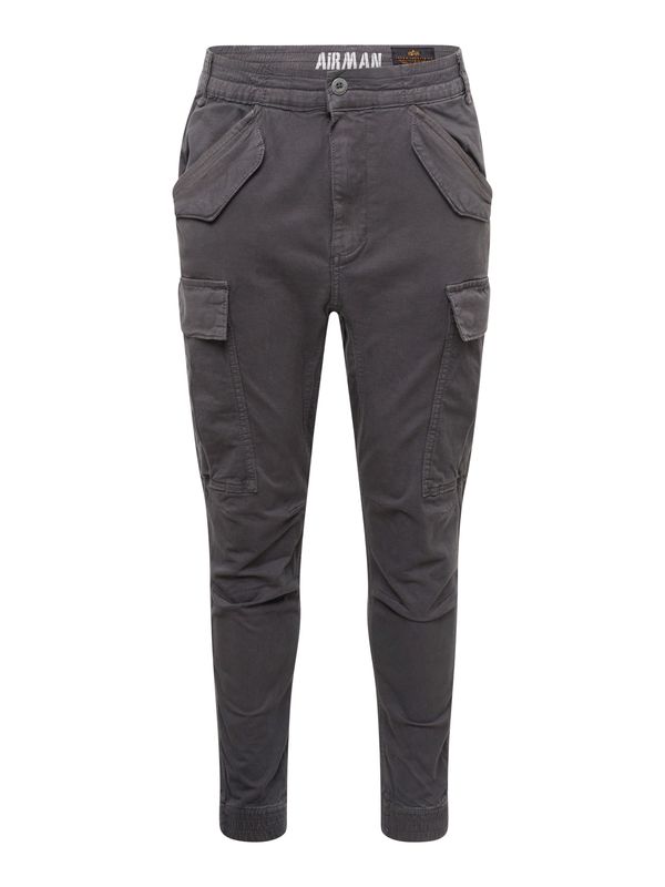 ALPHA INDUSTRIES ALPHA INDUSTRIES Cargo hlače 'Airman'  antracit siva