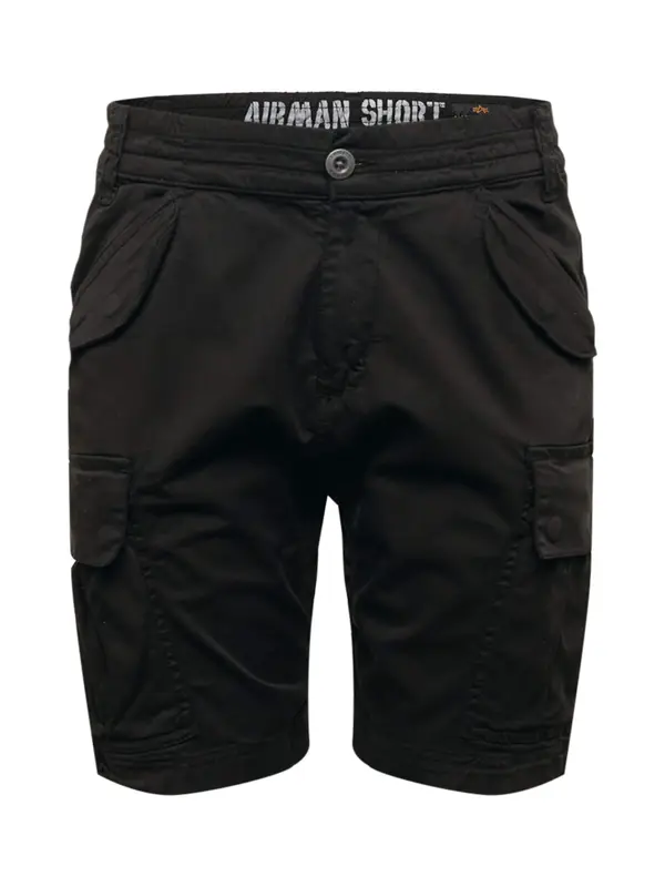 ALPHA INDUSTRIES ALPHA INDUSTRIES Cargo hlače 'Airman'  crna