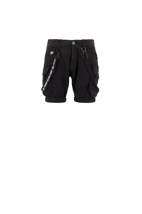 ALPHA INDUSTRIES ALPHA INDUSTRIES Cargo hlače  crna / bijela