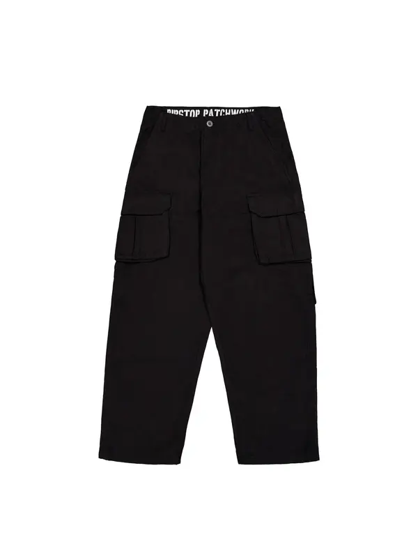 Alpha Industries ALPHA INDUSTRIES Cargo hlače 'Ripstop Patchwork'  crna