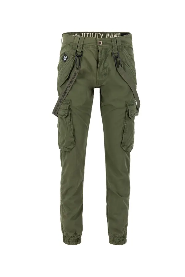 Alpha Industries ALPHA INDUSTRIES Cargo hlače  zelena