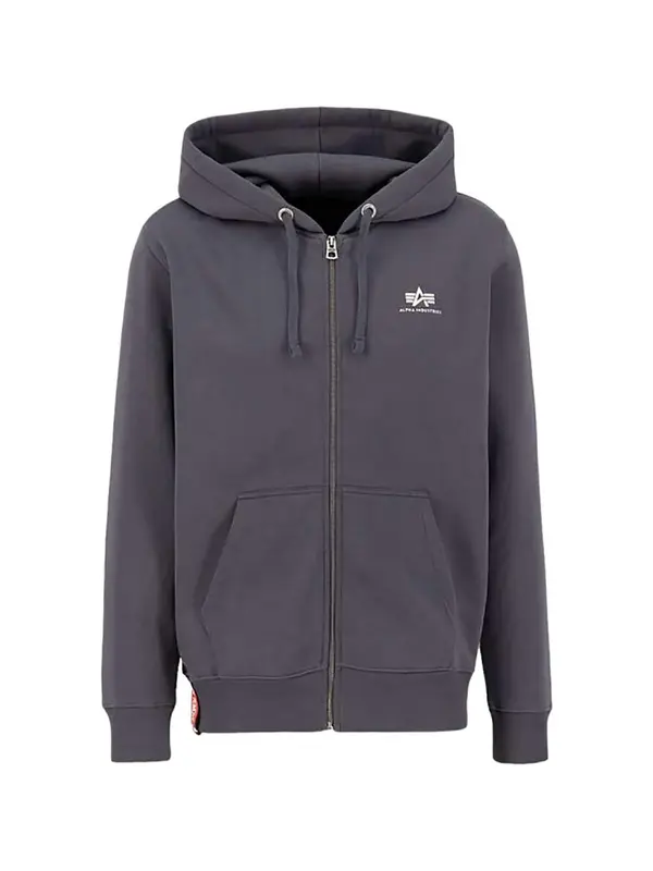 ALPHA INDUSTRIES ALPHA INDUSTRIES Gornji dio trenirke 'Basic Zip'  tamo siva