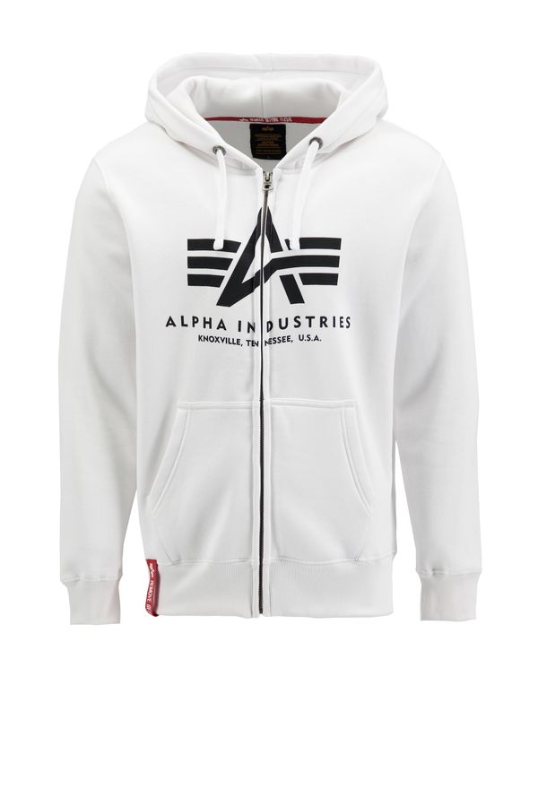 ALPHA INDUSTRIES ALPHA INDUSTRIES Gornji dio trenirke  crna / bijela