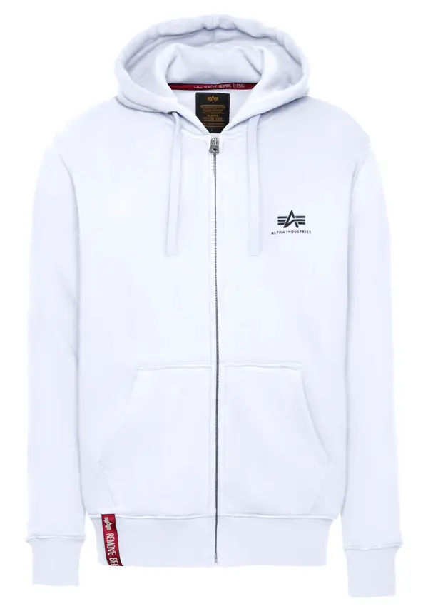 ALPHA INDUSTRIES ALPHA INDUSTRIES Gornji dio trenirke  crna / bijela