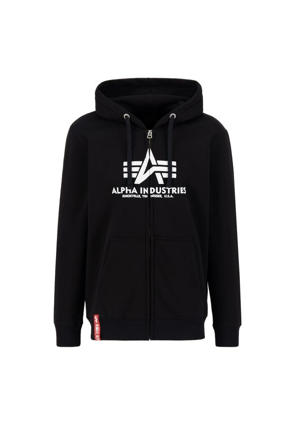 ALPHA INDUSTRIES ALPHA INDUSTRIES Gornji dio trenirke  crna / bijela