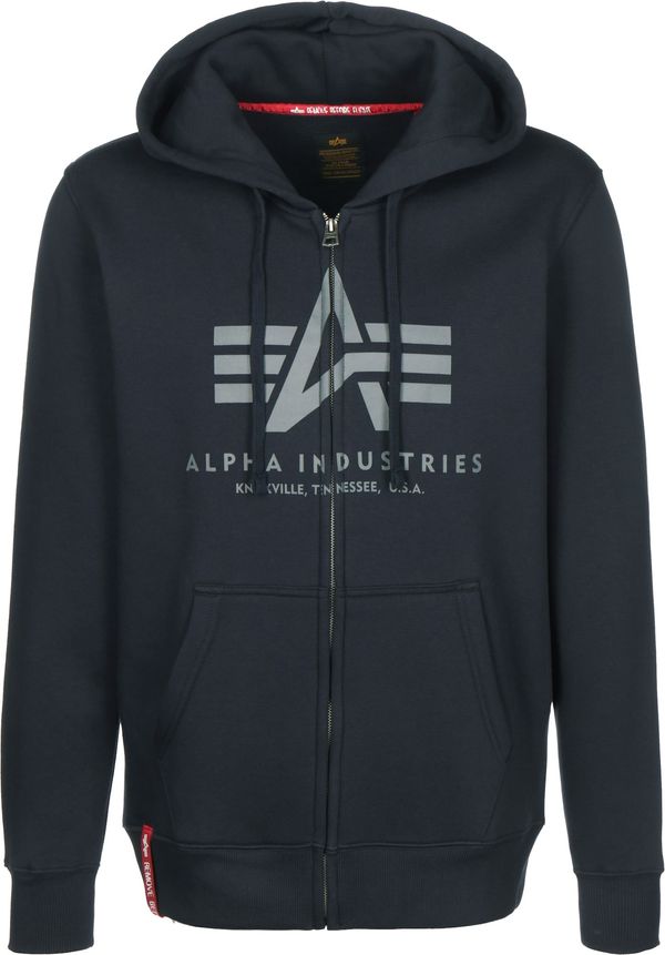 ALPHA INDUSTRIES ALPHA INDUSTRIES Gornji dio trenirke  morsko plava / siva / crvena / bijela