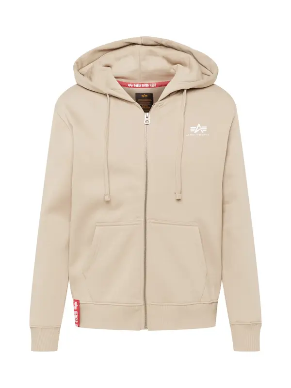Alpha Industries ALPHA INDUSTRIES Gornji dio trenirke  pijesak / crvena / bijela