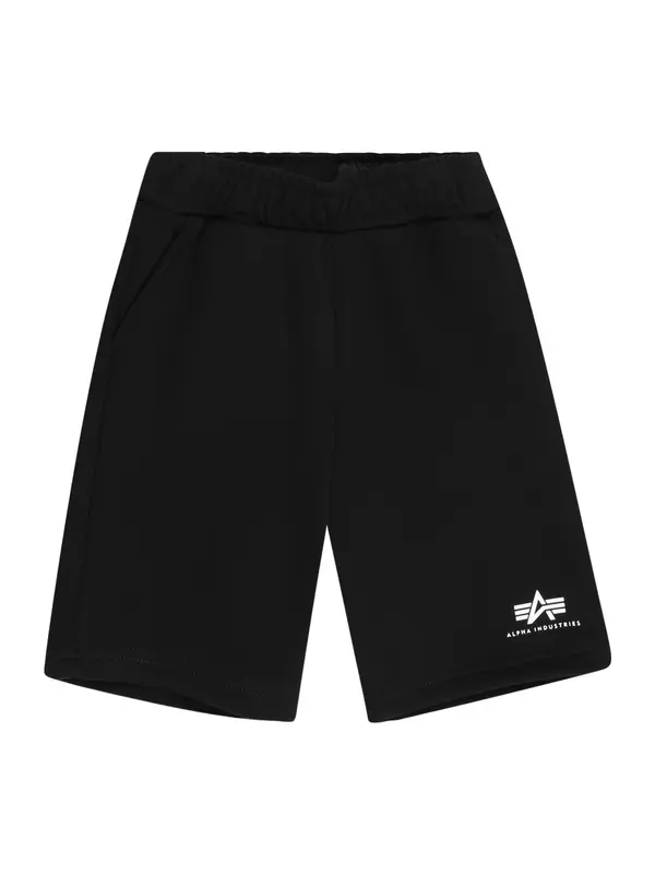 Alpha Industries ALPHA INDUSTRIES Hlače  crna / bijela