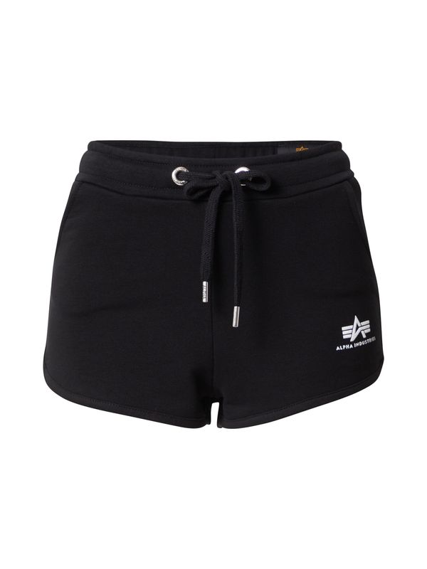 ALPHA INDUSTRIES ALPHA INDUSTRIES Hlače  crna / bijela