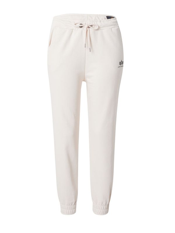 ALPHA INDUSTRIES ALPHA INDUSTRIES Hlače  crna / prljavo bijela