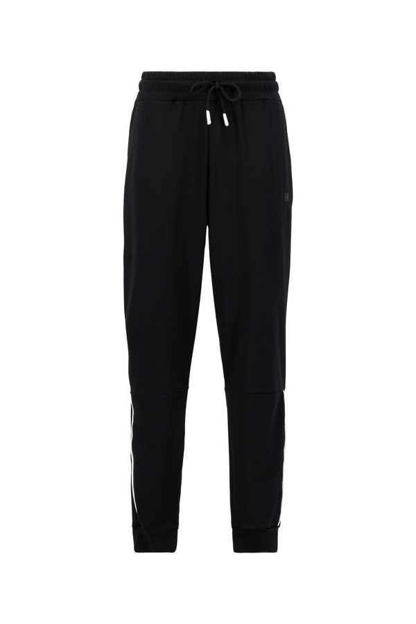 ALPHA INDUSTRIES ALPHA INDUSTRIES Hlače  crna / srebro