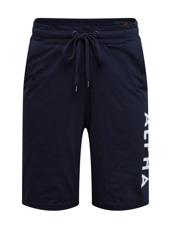 ALPHA INDUSTRIES ALPHA INDUSTRIES Hlače  mornarsko plava / bijela