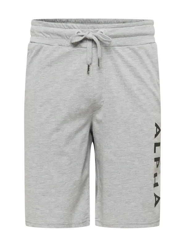 ALPHA INDUSTRIES ALPHA INDUSTRIES Hlače  siva / crna