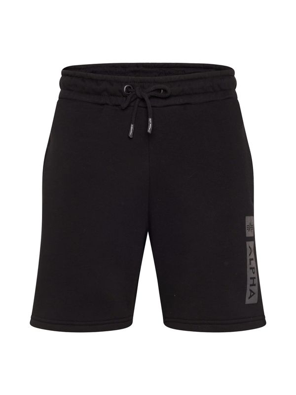 ALPHA INDUSTRIES ALPHA INDUSTRIES Hlače  siva / crna