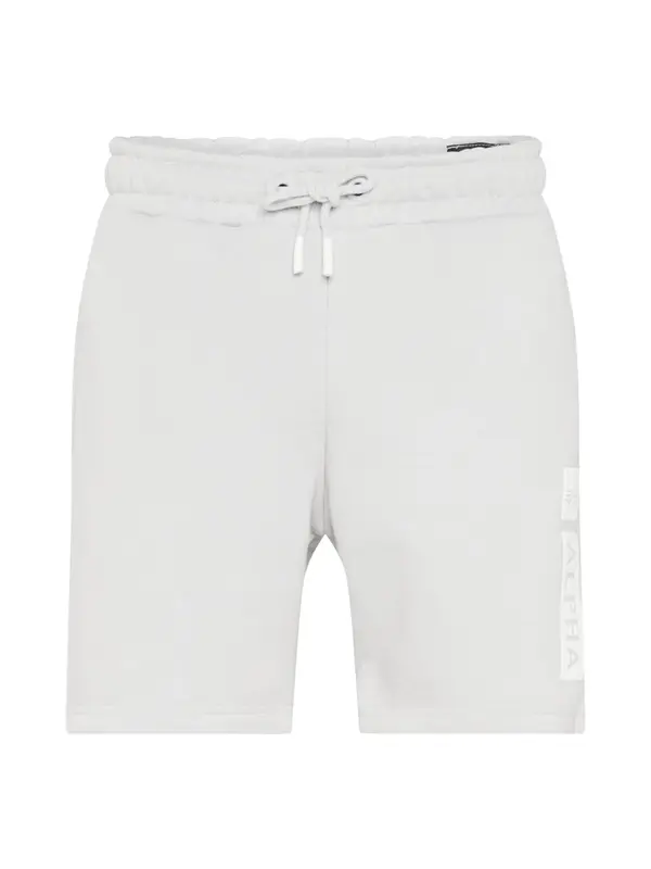 ALPHA INDUSTRIES ALPHA INDUSTRIES Hlače  svijetlosiva / crvena / bijela