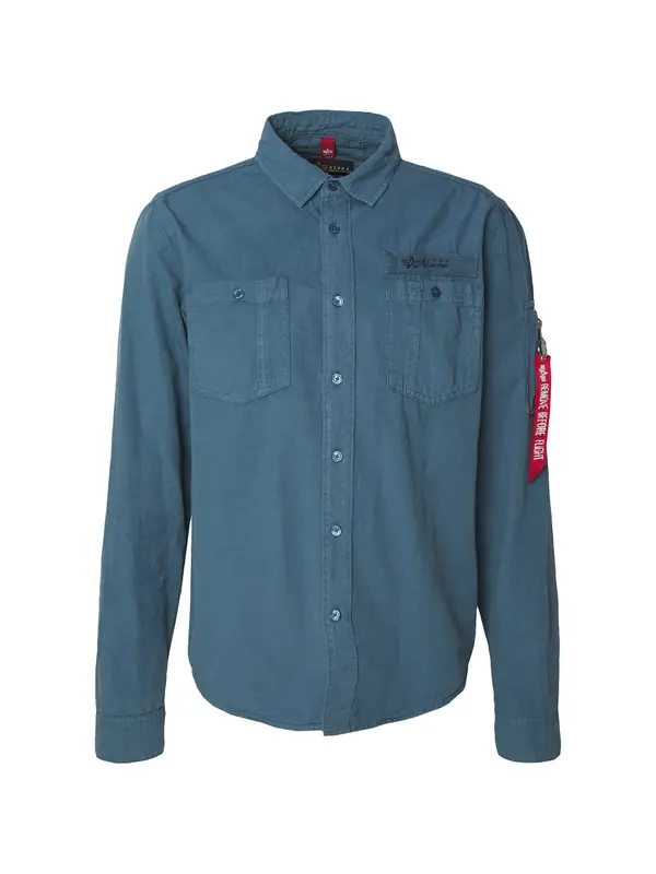 Alpha Industries ALPHA INDUSTRIES Košulja 'Air Force'  golublje plava / crna