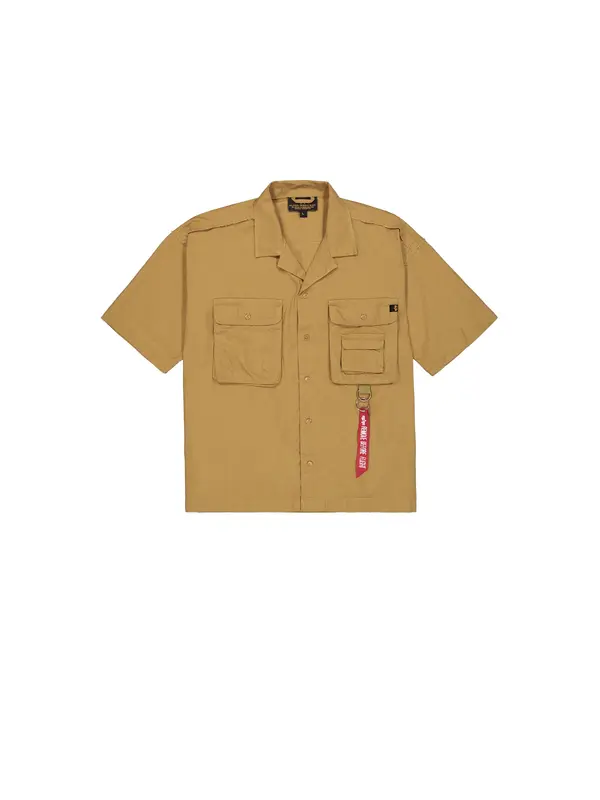 Alpha Industries ALPHA INDUSTRIES Košulja 'Aloha Safari'  senf / ljubičasta