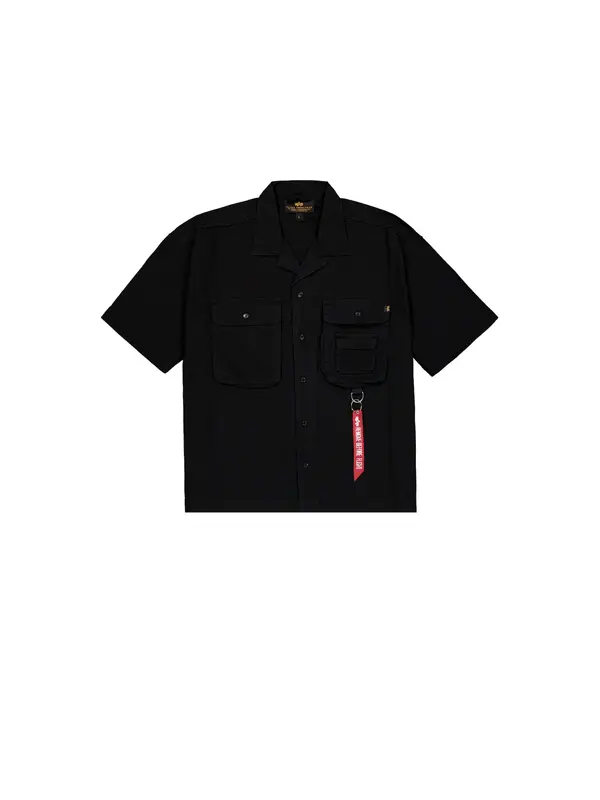 ALPHA INDUSTRIES ALPHA INDUSTRIES Košulja 'Aloha'  siva / crna