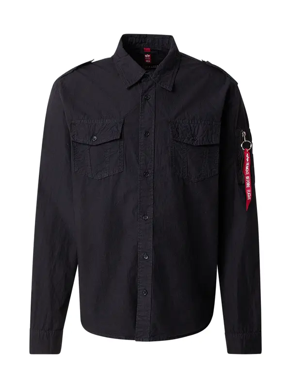 Alpha Industries ALPHA INDUSTRIES Košulja 'Dragon'  maslinasta / narančasta / crna / bijela