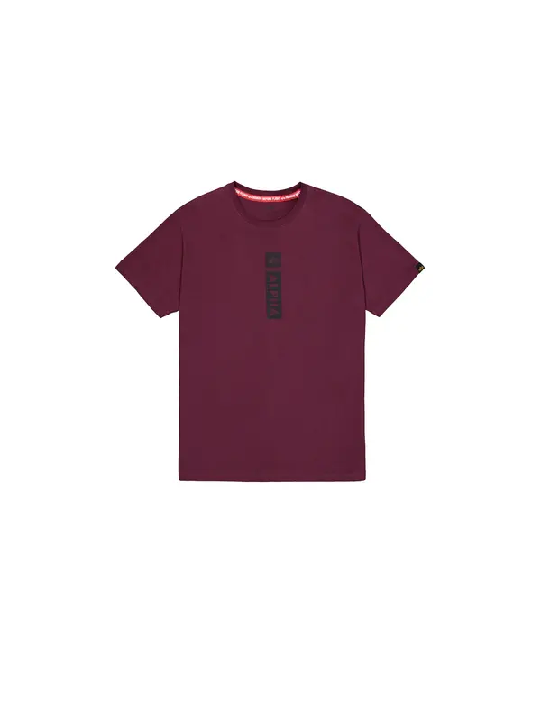 ALPHA INDUSTRIES ALPHA INDUSTRIES Majica 'Alpha Puff'  trešnja crvena / crna