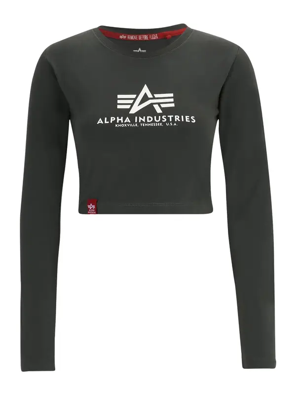 Alpha Industries ALPHA INDUSTRIES Majica  antracit siva / bijela