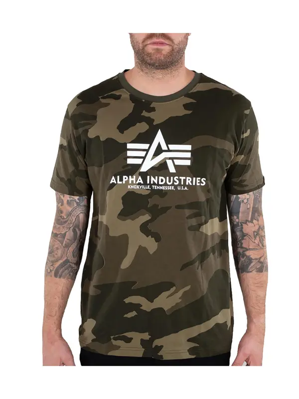 ALPHA INDUSTRIES ALPHA INDUSTRIES Majica 'Basic Logo'  miks boja