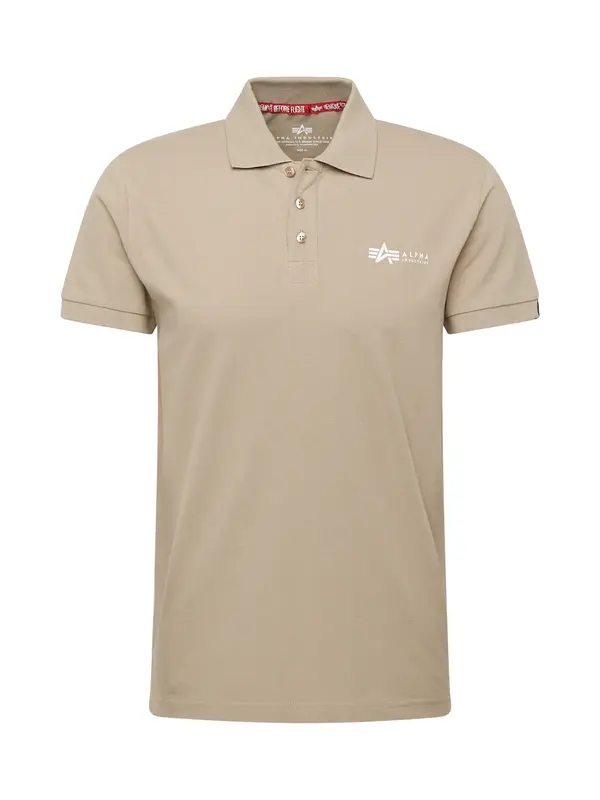 Alpha Industries ALPHA INDUSTRIES Majica  bež / bijela