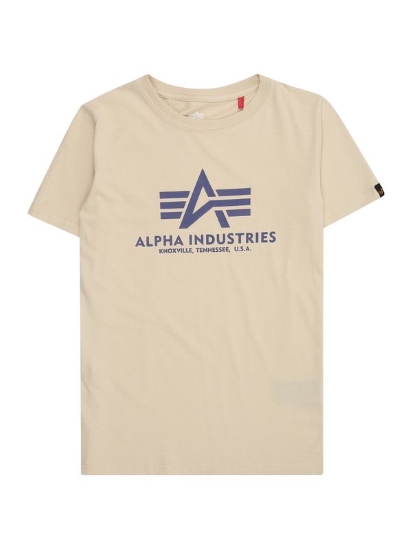 ALPHA INDUSTRIES ALPHA INDUSTRIES Majica  bež / mornarsko plava