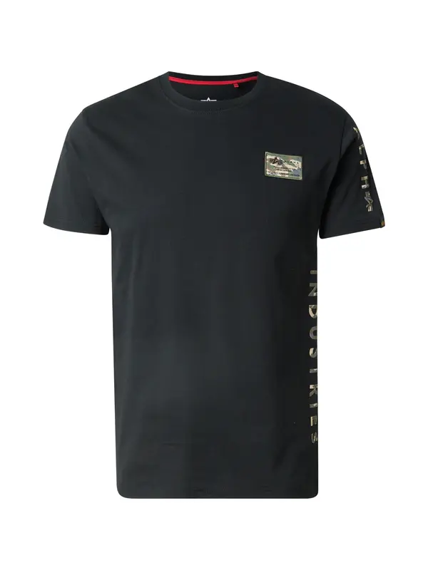 ALPHA INDUSTRIES ALPHA INDUSTRIES Majica  bež / smeđa / zelena / crna