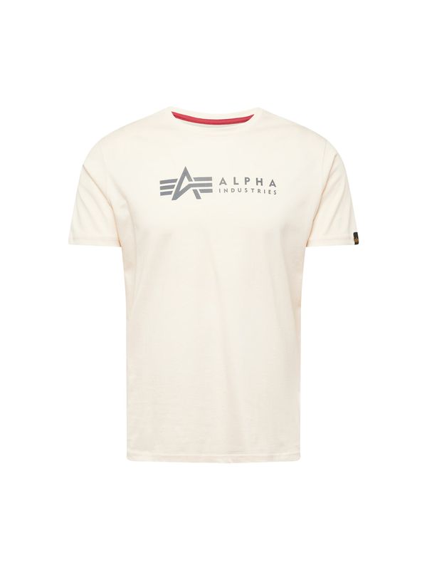 Alpha Industries ALPHA INDUSTRIES Majica  bež / tamo siva