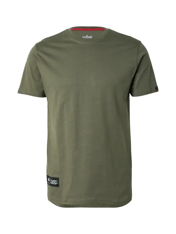 Alpha Industries ALPHA INDUSTRIES Majica  boja slonovače / kraljevski zelena