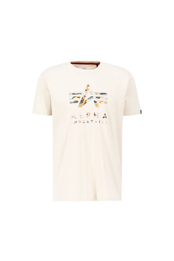 ALPHA INDUSTRIES ALPHA INDUSTRIES Majica 'Camo PP T'  narančasto žuta / siva / antracit siva / prljavo bijela