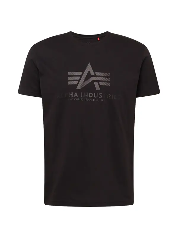 ALPHA INDUSTRIES ALPHA INDUSTRIES Majica 'Carbon'  grafit siva / crna