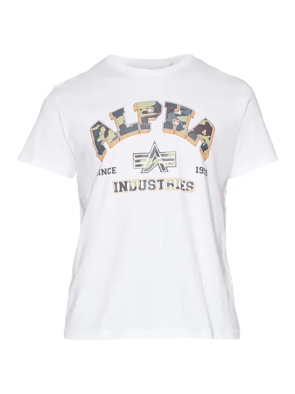 ALPHA INDUSTRIES ALPHA INDUSTRIES Majica 'College'  žuta / zelena / crna / bijela