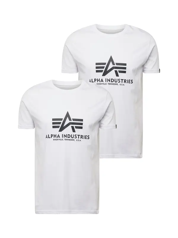 ALPHA INDUSTRIES ALPHA INDUSTRIES Majica  crna / bijela