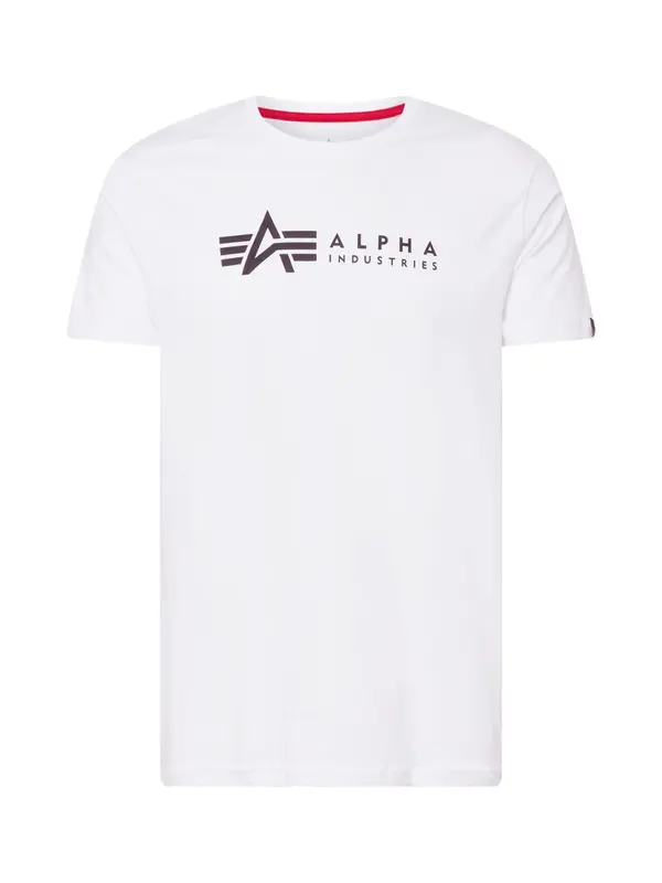 Alpha Industries ALPHA INDUSTRIES Majica  crna / bijela