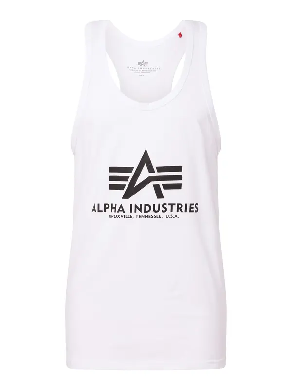 ALPHA INDUSTRIES ALPHA INDUSTRIES Majica  crna / bijela