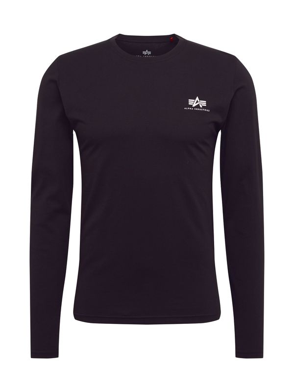 ALPHA INDUSTRIES ALPHA INDUSTRIES Majica  crna / bijela