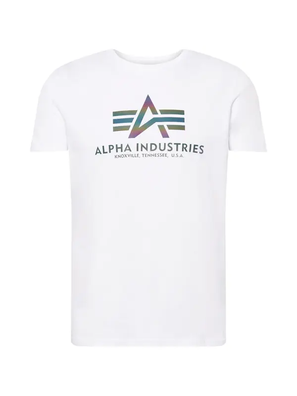 Alpha Industries ALPHA INDUSTRIES Majica  crna / bijela
