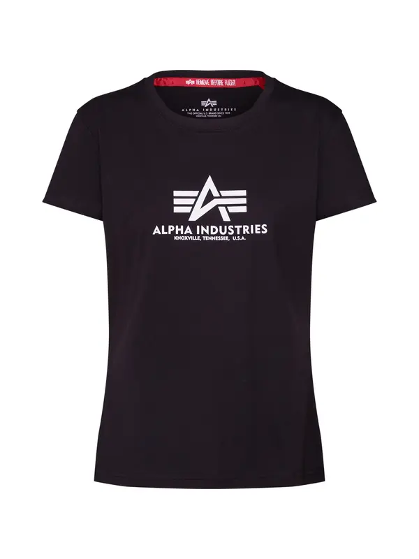 Alpha Industries ALPHA INDUSTRIES Majica  crna / bijela