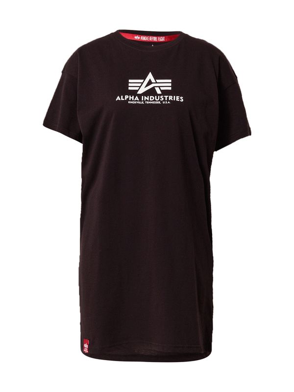 ALPHA INDUSTRIES ALPHA INDUSTRIES Majica  crna / bijela