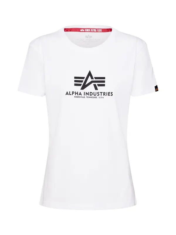 Alpha Industries ALPHA INDUSTRIES Majica  crna / bijela