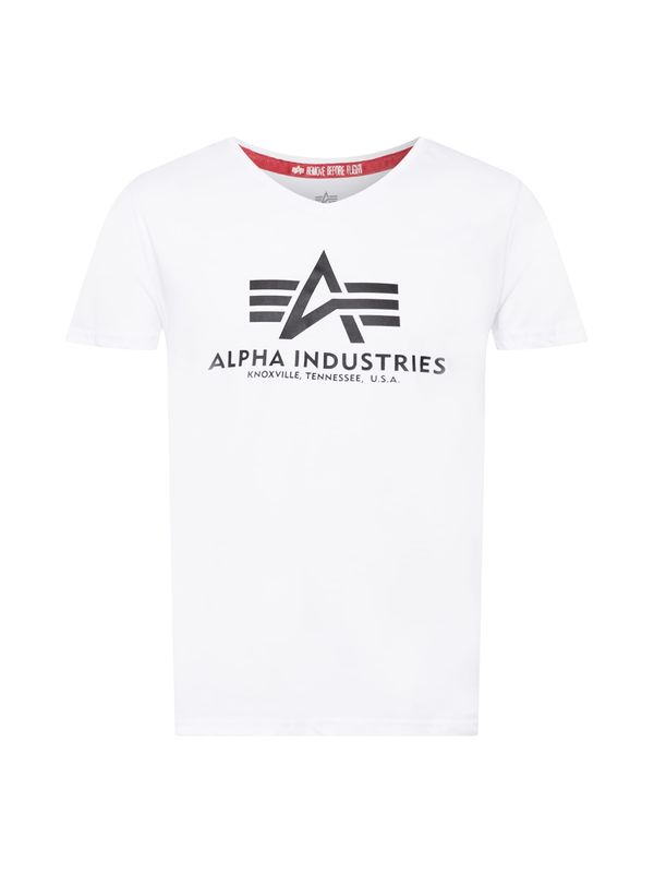 ALPHA INDUSTRIES ALPHA INDUSTRIES Majica  crna / bijela
