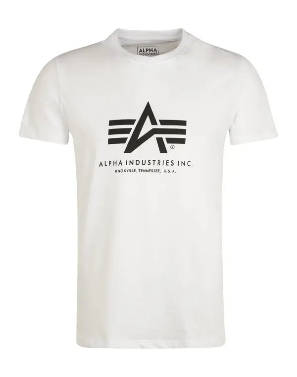 Alpha Industries ALPHA INDUSTRIES Majica  crna / bijela
