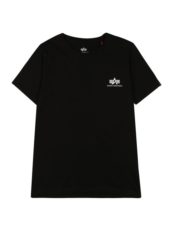 ALPHA INDUSTRIES ALPHA INDUSTRIES Majica  crna / bijela