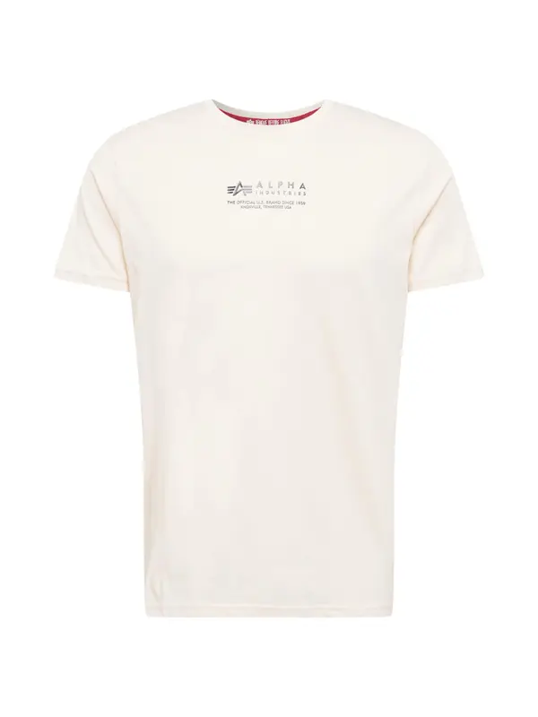 Alpha Industries ALPHA INDUSTRIES Majica  crna / prljavo bijela